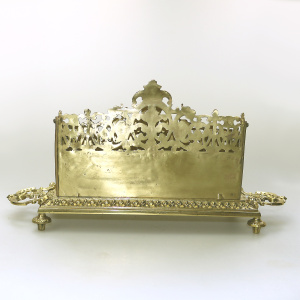 A very substantial antique Victorian ornate mystical beasts Letter Rack C.19thC