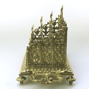 A very substantial antique Victorian ornate mystical beasts Letter Rack C.19thC