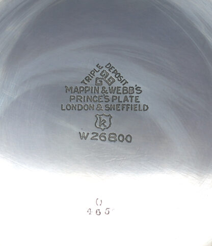 An attractive antique Mappin & Webb silver plated pierced Serving Platter C.1900 - Image 7