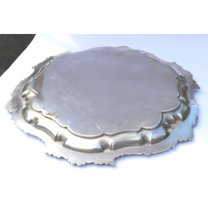 A good antique Mappin & Webb triple silver plated engraved Salver C.1890+
