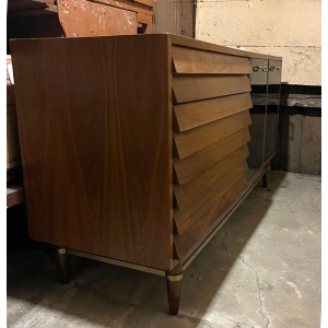 Mid-Century Modern Merton L. Gershun American of Martinsville Walnut Dresser