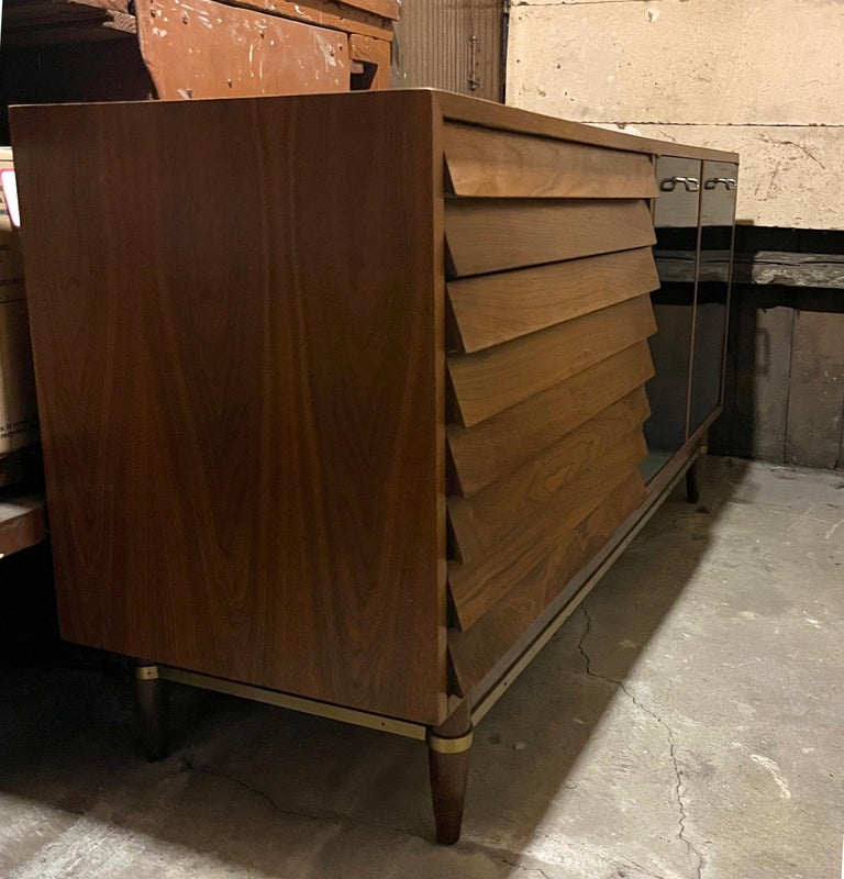 Mid-Century Modern Merton L. Gershun American of Martinsville Walnut Dresser