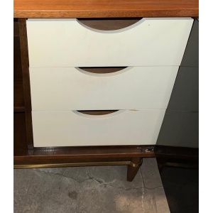 Mid-Century Modern Merton L. Gershun American of Martinsville Walnut Dresser