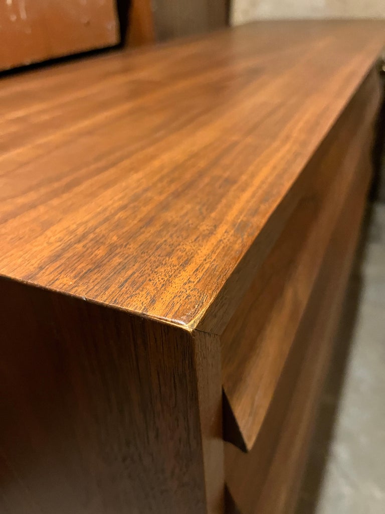 Mid-Century Modern Merton L. Gershun American of Martinsville Walnut Dresser