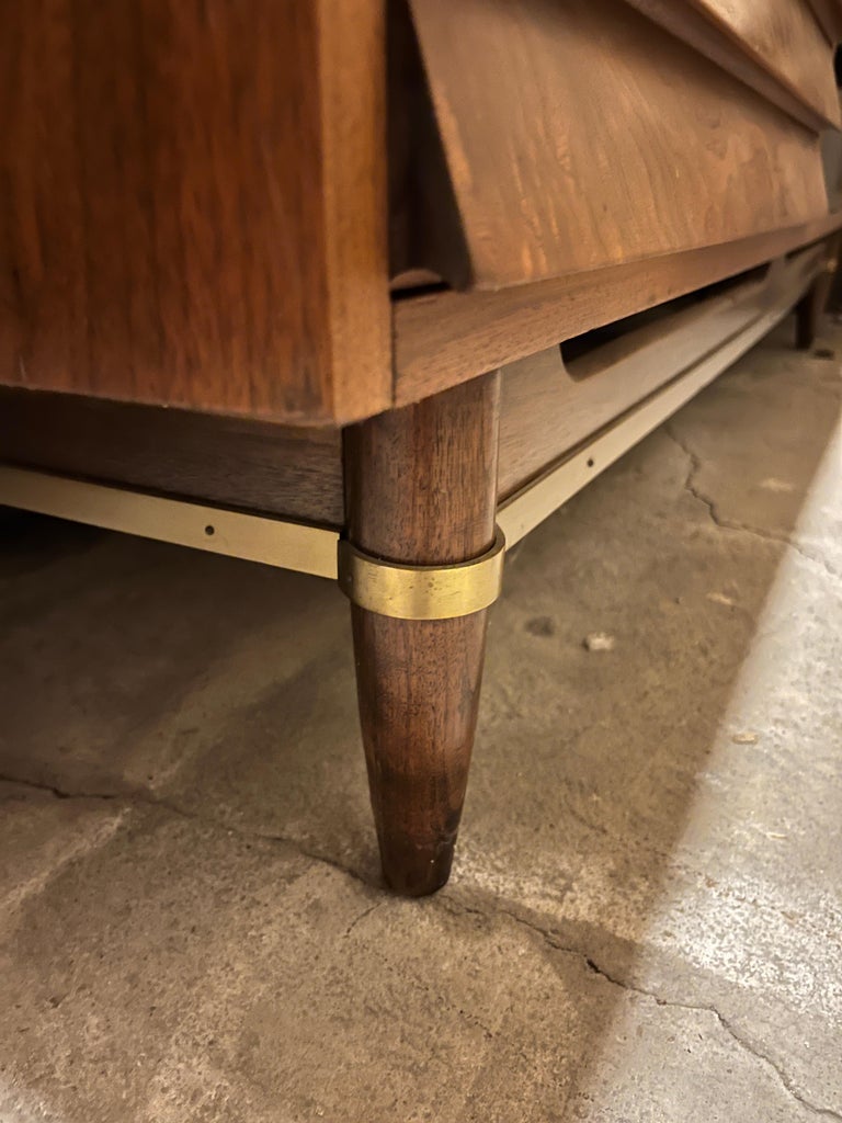 Mid-Century Modern Merton L. Gershun American of Martinsville Walnut Dresser