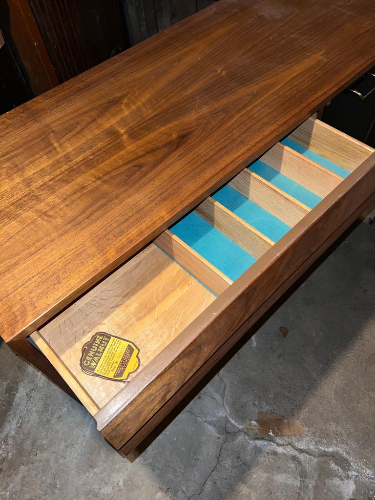 Mid-Century Modern Merton L. Gershun American of Martinsville Walnut Dresser