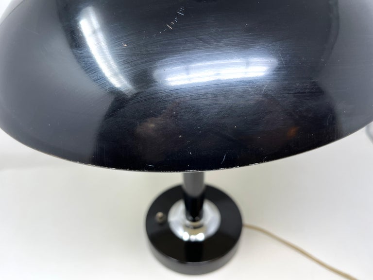 Mid Century Modern Saucer Desk Lamp ... Space Age UFO Atomic Era Table Lamp