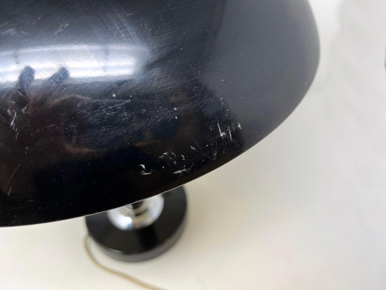 Mid Century Modern Saucer Desk Lamp ... Space Age UFO Atomic Era Table Lamp