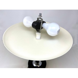 Mid Century Modern Saucer Desk Lamp ... Space Age UFO Atomic Era Table Lamp