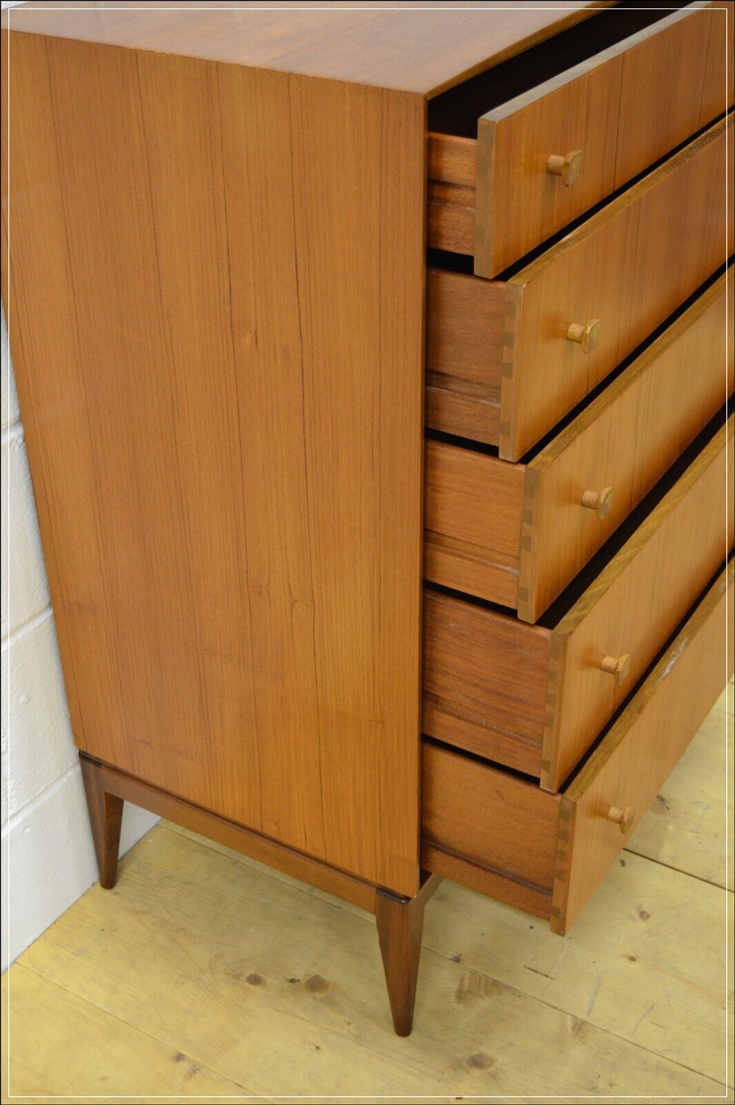 mid century teak chest of drawers by Mcintosh vintage danish design DELIVERY