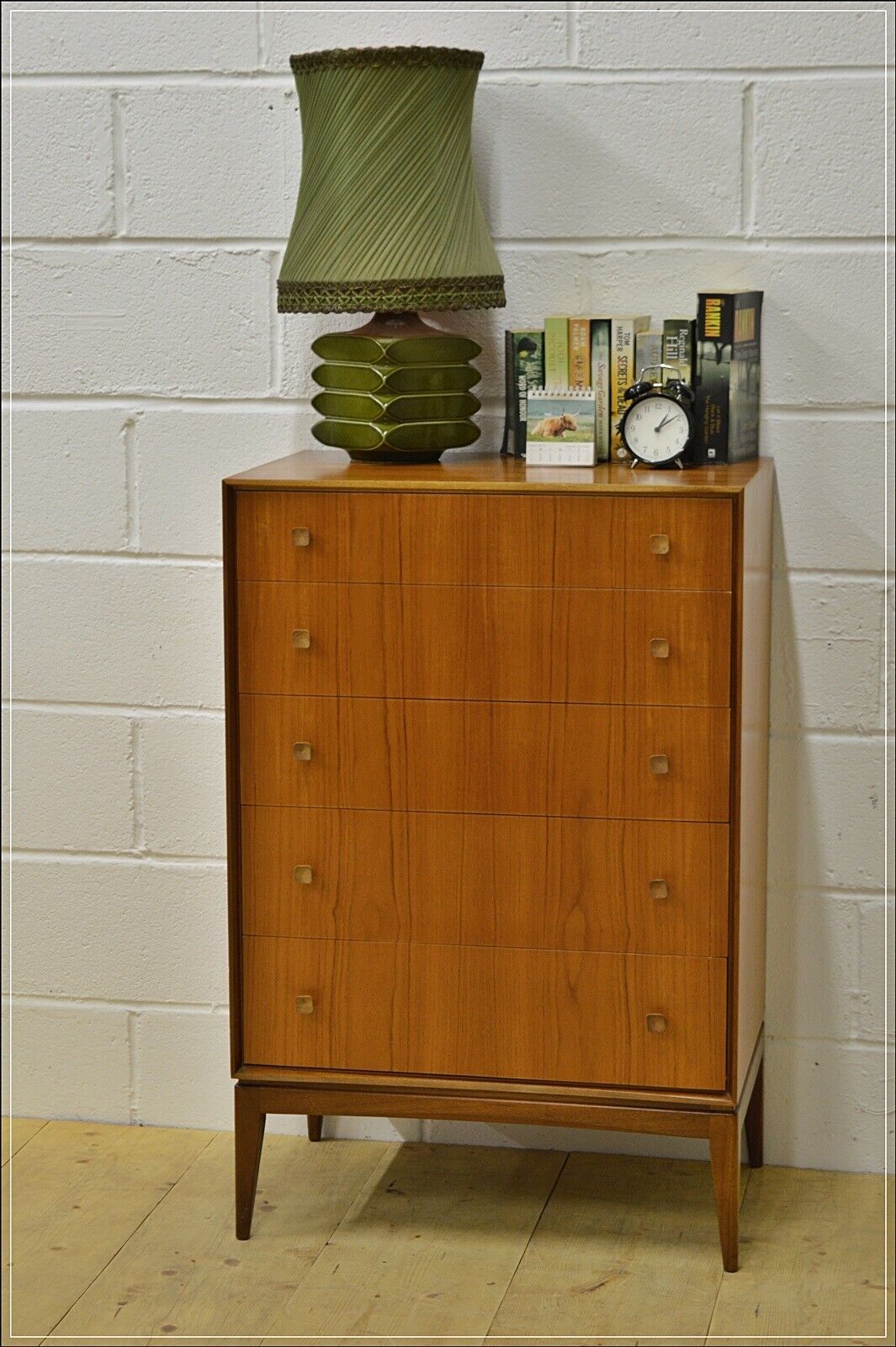 mid century teak chest of drawers by Mcintosh vintage danish design DELIVERY