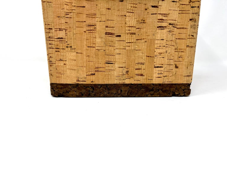 Midcentury Two-Tone Cork Ice Bucket Made in Portugal