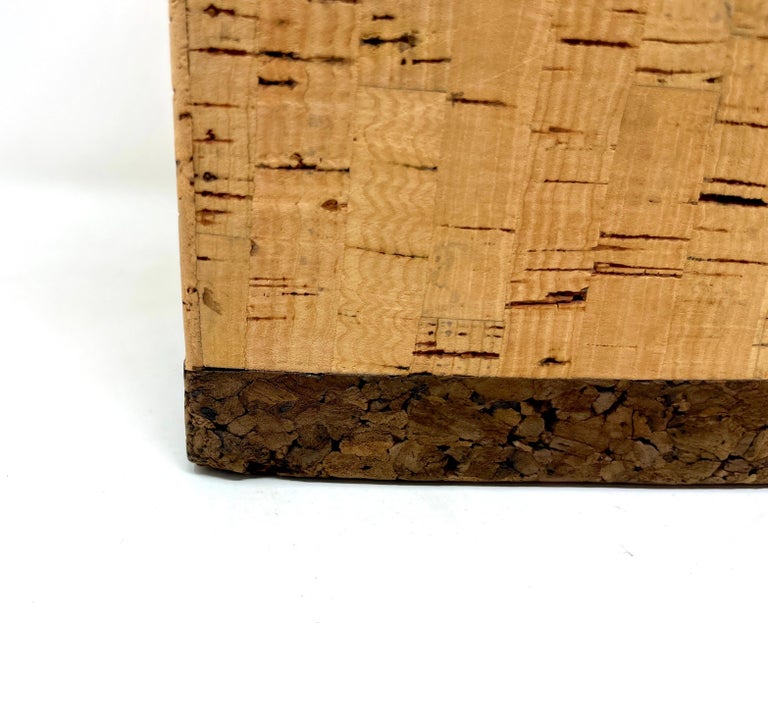 Midcentury Two-Tone Cork Ice Bucket Made in Portugal