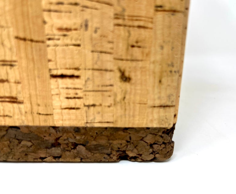 Midcentury Two-Tone Cork Ice Bucket Made in Portugal
