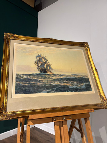 Montague Dawson Artist’s Proof Print – Sailing Vessel on the Open Sea