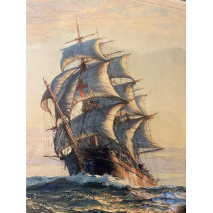Montague Dawson Artist’s Proof Print – Sailing Vessel on the Open Sea