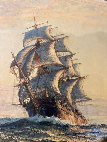 Montague Dawson Artist’s Proof Print – Sailing Vessel on the Open Sea