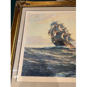 Montague Dawson Artist’s Proof Print – Sailing Vessel on the Open Sea
