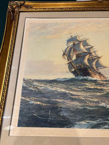 Montague Dawson Artist’s Proof Print – Sailing Vessel on the Open Sea