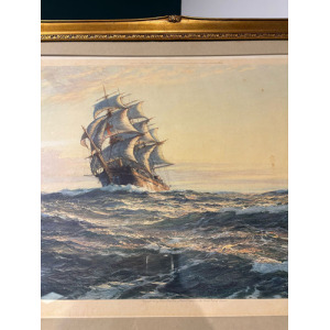 Montague Dawson Artist’s Proof Print – Sailing Vessel on the Open Sea