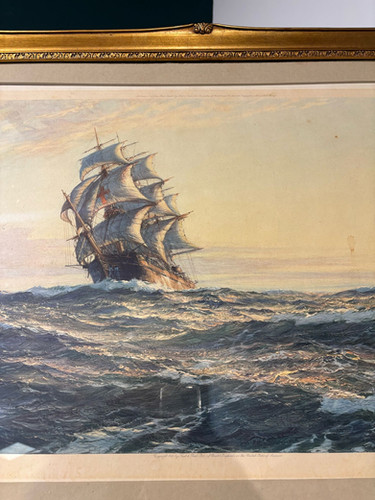Montague Dawson Artist’s Proof Print – Sailing Vessel on the Open Sea
