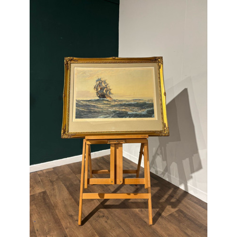 Montague Dawson Artist’s Proof Print – Sailing Vessel on the Open Sea