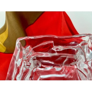 Nuutajärvi Arktis Bowl Large by Björn Weckström, Scandinavian Modern Art Glass
