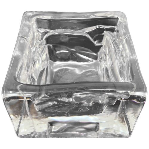 Nuutajärvi Arktis Bowl Small by Björn Weckström, Scandinavian Modern Art Glass
