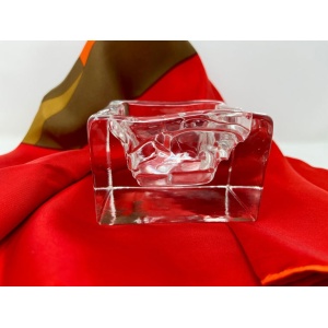 Nuutajärvi Arktis Bowl Small by Björn Weckström, Scandinavian Modern Art Glass