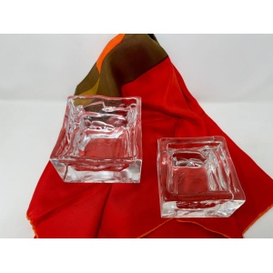 Nuutajärvi Arktis Bowl Small by Björn Weckström, Scandinavian Modern Art Glass