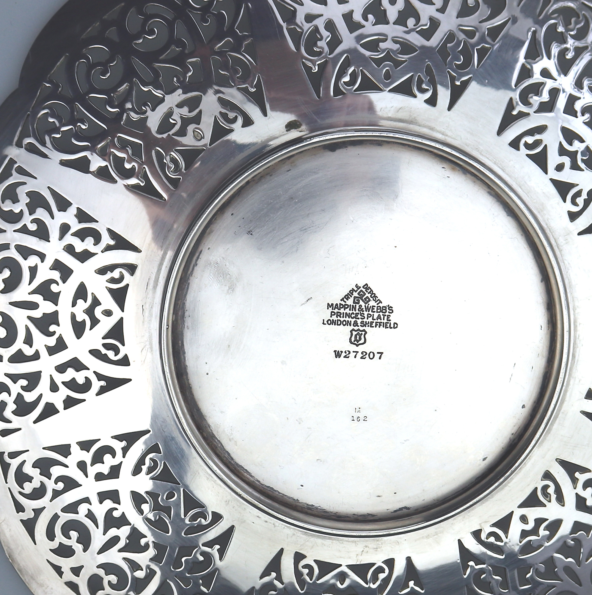 A pair attractive antique Mappin & Webb silver plated pierced Platters C.1900