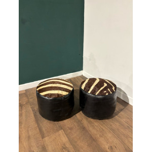 Pair of Vintage Pouffes
