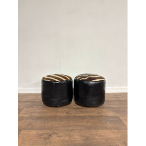 Pair of Vintage Pouffes