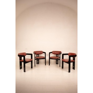 Pamplona" chairs by Augusto Savini for Pozzi