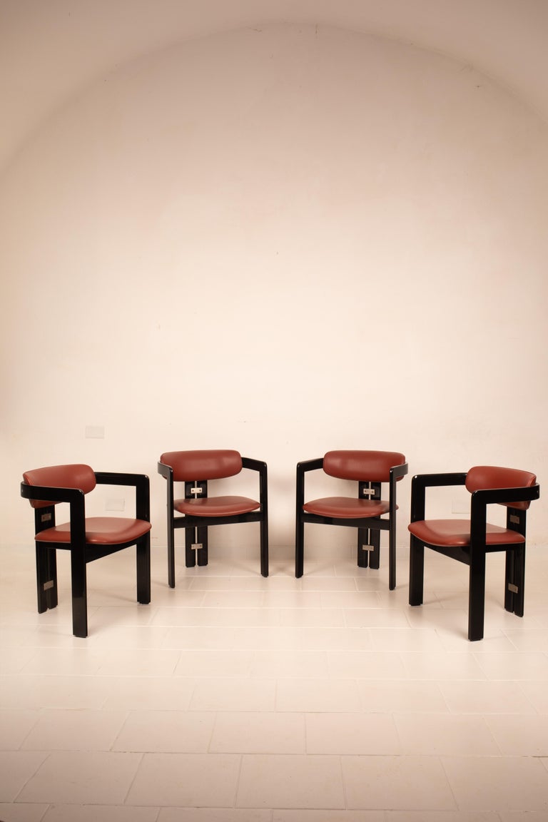Pamplona" chairs by Augusto Savini for Pozzi