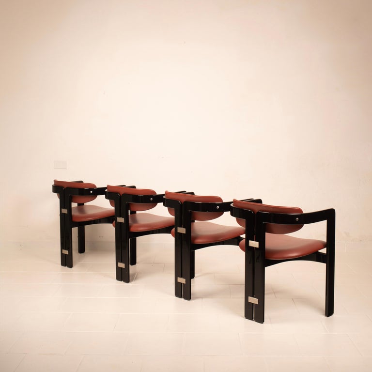 Pamplona" chairs by Augusto Savini for Pozzi