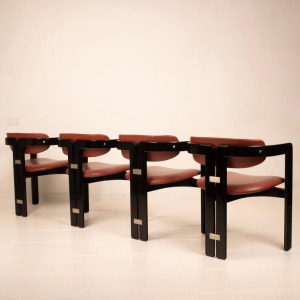 Pamplona" chairs by Augusto Savini for Pozzi