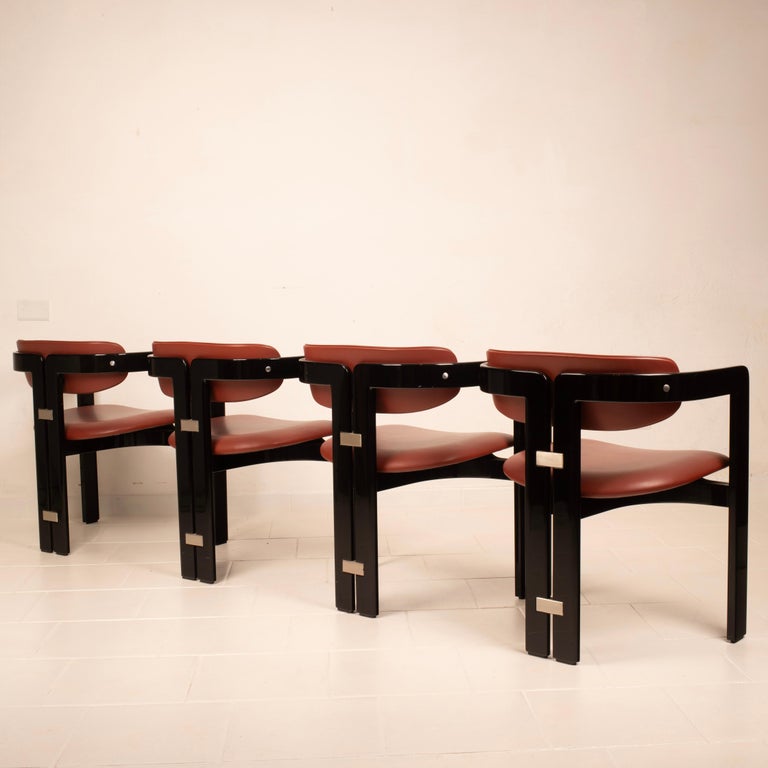 Pamplona" chairs by Augusto Savini for Pozzi