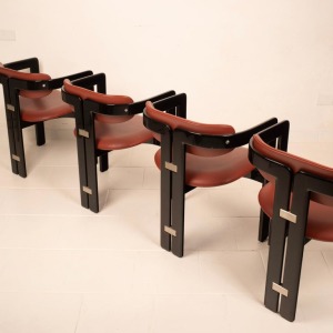 Pamplona" chairs by Augusto Savini for Pozzi
