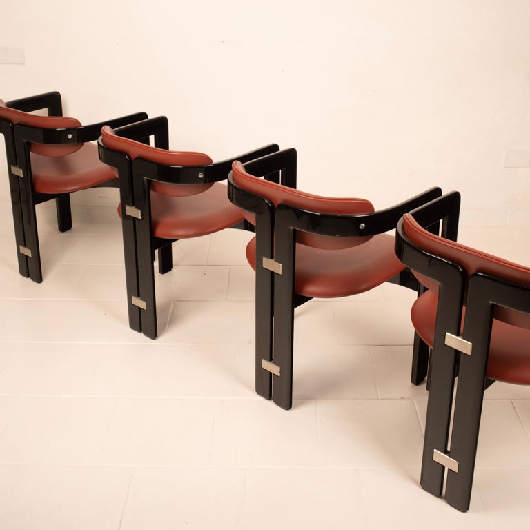 Pamplona" chairs by Augusto Savini for Pozzi