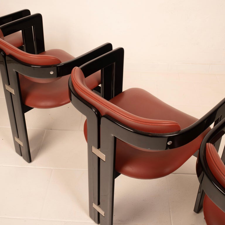 Pamplona" chairs by Augusto Savini for Pozzi