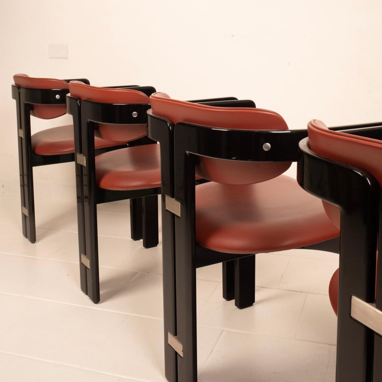 Pamplona" chairs by Augusto Savini for Pozzi