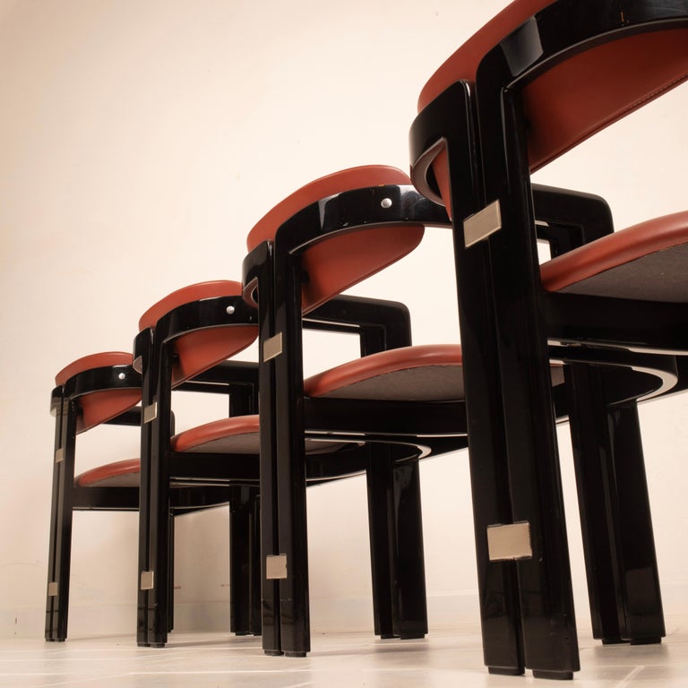 Pamplona" chairs by Augusto Savini for Pozzi