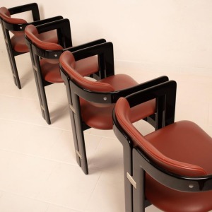 Pamplona" chairs by Augusto Savini for Pozzi