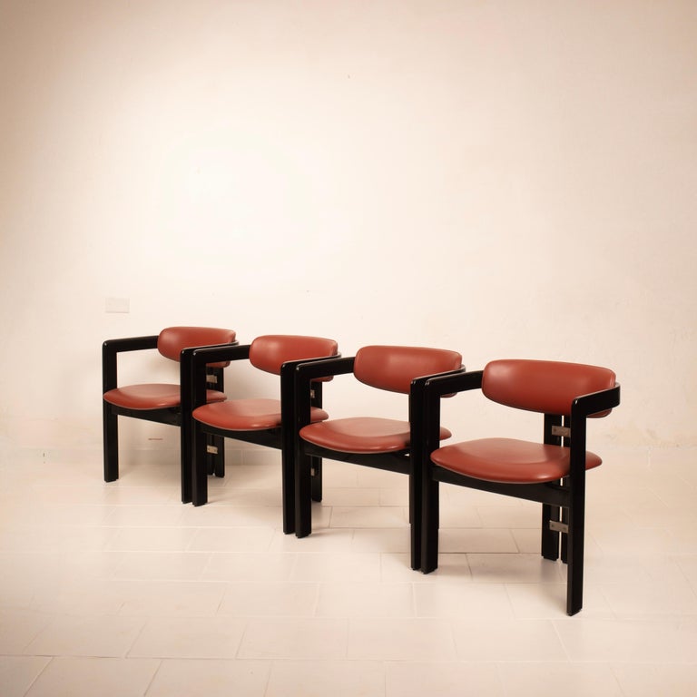 Pamplona" chairs by Augusto Savini for Pozzi