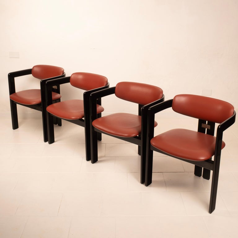 Pamplona" chairs by Augusto Savini for Pozzi