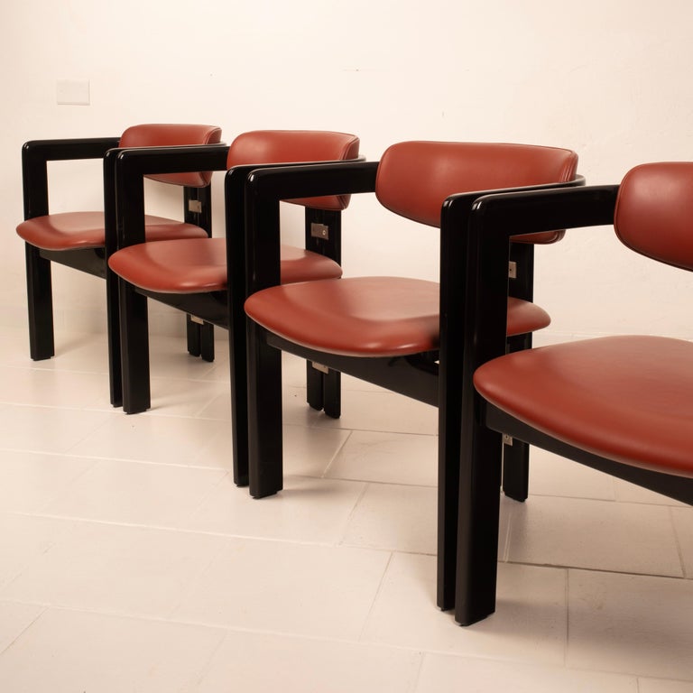 Pamplona" chairs by Augusto Savini for Pozzi