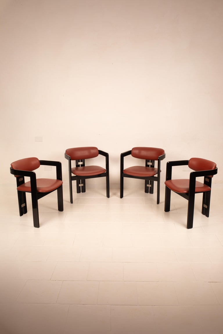 Pamplona" chairs by Augusto Savini for Pozzi