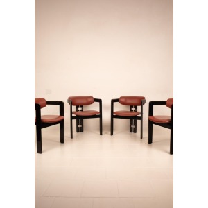 Pamplona" chairs by Augusto Savini for Pozzi