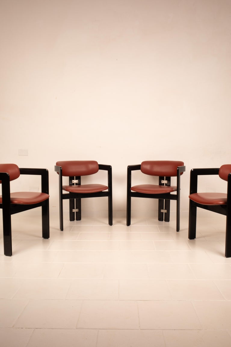 Pamplona" chairs by Augusto Savini for Pozzi